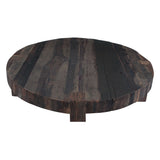 Harbor 58" Coffee Table with Cross Base in Reclaimed Hardwood from Home Trends & Design - Luna Furniture