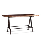 Industrial Loft 72" Gathering Table in Walnut from Home Trends & Design - Luna Furniture