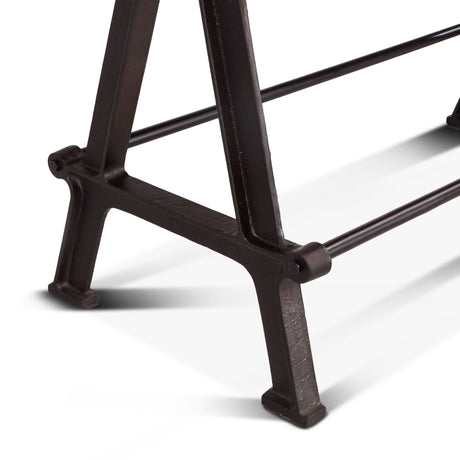 Industrial Loft 72" Gathering Table in Walnut from Home Trends & Design - Luna Furniture