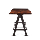 Industrial Loft 72" Gathering Table in Walnut from Home Trends & Design - Luna Furniture