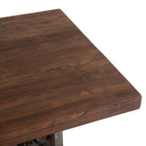Industrial Loft 60" Adjustable Crank Office Desk in Gray Zinc from Home Trends & Design - Luna Furniture