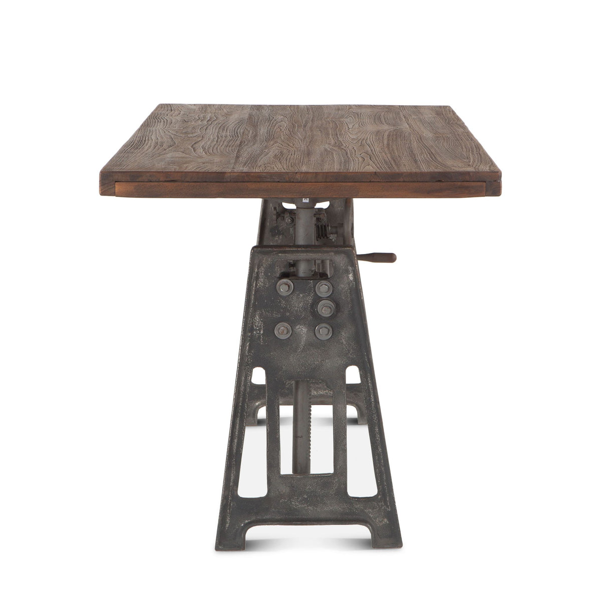 Industrial Loft 60" Adjustable Crank Office Desk in Gray Zinc from Home Trends & Design - Luna Furniture