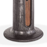 Industrial Loft 55" Wagon Wheel Round Dining Table from Home Trends & Design - Luna Furniture
