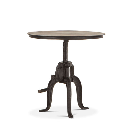 Industrial Loft 24" Adjustable Side Table in Matte Black from Home Trends & Design - Luna Furniture
