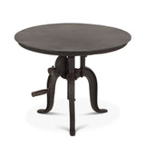 Industrial Loft 24" Adjustable Side Table in Matte Black from Home Trends & Design - Luna Furniture