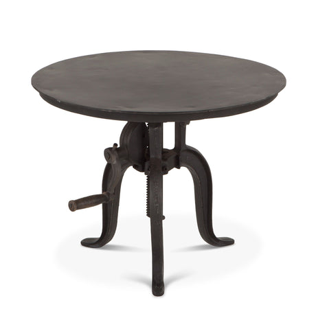 Industrial Loft 24" Adjustable Side Table in Matte Black from Home Trends & Design - Luna Furniture