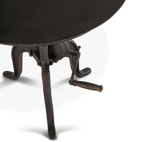 Industrial Loft 24" Adjustable Side Table in Matte Black from Home Trends & Design - Luna Furniture