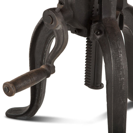 Industrial Loft 24" Adjustable Side Table in Matte Black from Home Trends & Design - Luna Furniture