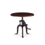 Industrial Loft 24" Adjustable Side Table in Walnut from Home Trends & Design - Luna Furniture