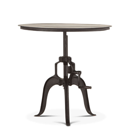 Industrial Loft 30" Adjustable Side Table in Matte Black from Home Trends & Design - Luna Furniture