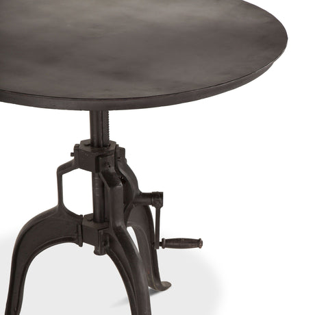 Industrial Loft 30" Adjustable Side Table in Matte Black from Home Trends & Design - Luna Furniture
