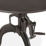 Industrial Loft 30" Adjustable Side Table in Matte Black from Home Trends & Design - Luna Furniture