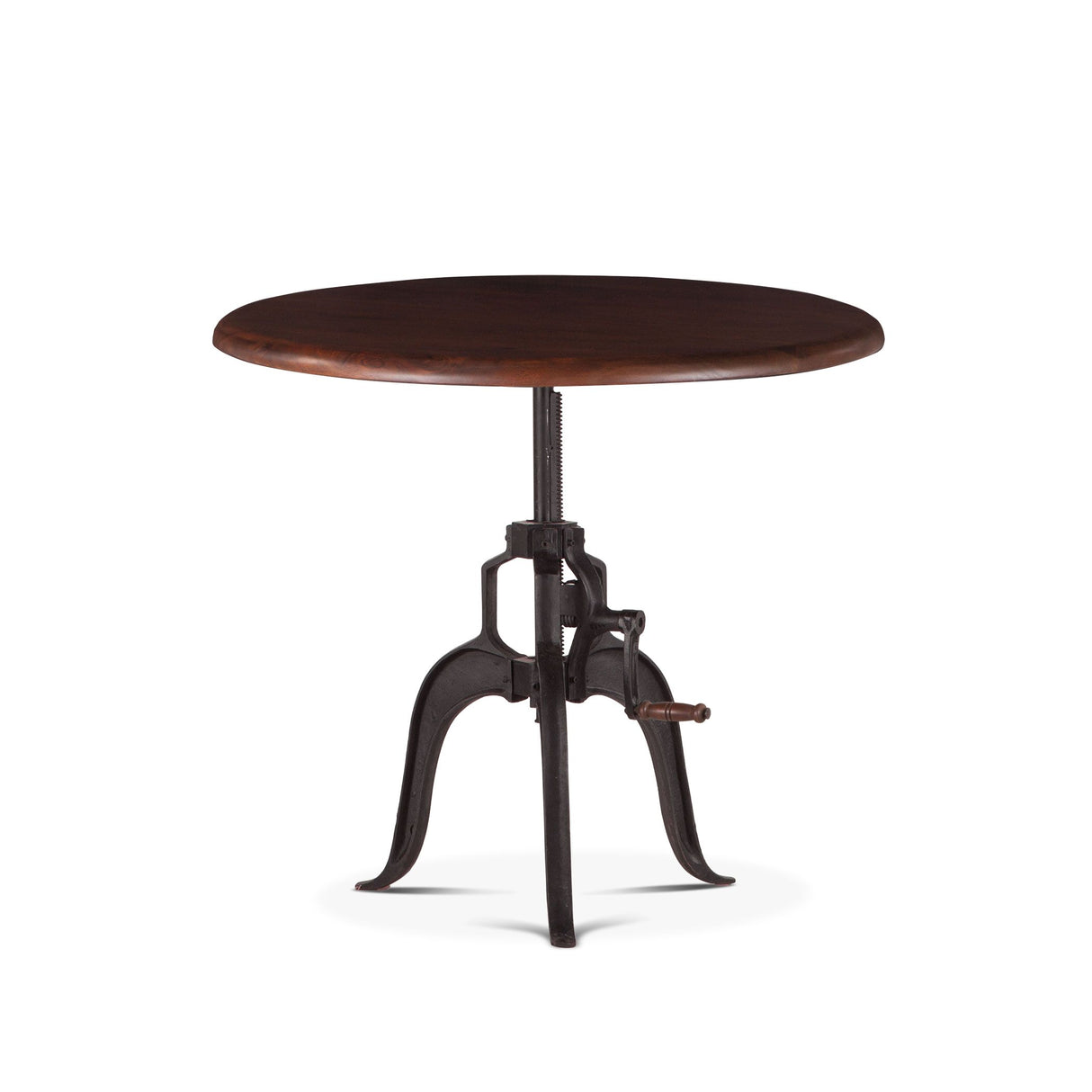 Industrial Loft 30" Adjustable Side Table in Walnut from Home Trends & Design - Luna Furniture