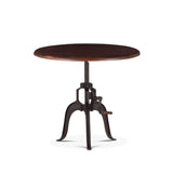Industrial Loft 30" Adjustable Side Table in Walnut from Home Trends & Design - Luna Furniture
