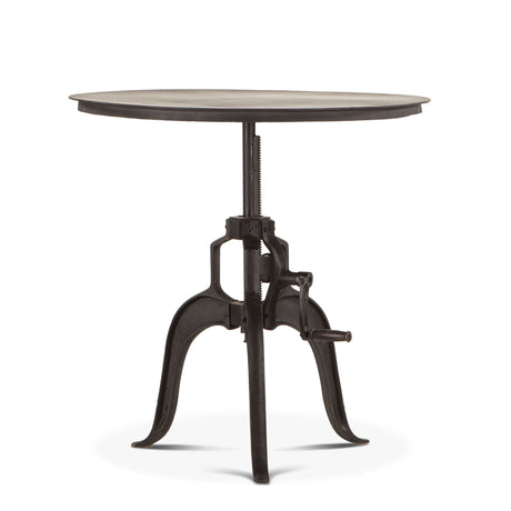 Industrial Loft 36" Adjustable Side Table in Matte Black from Home Trends & Design - Luna Furniture