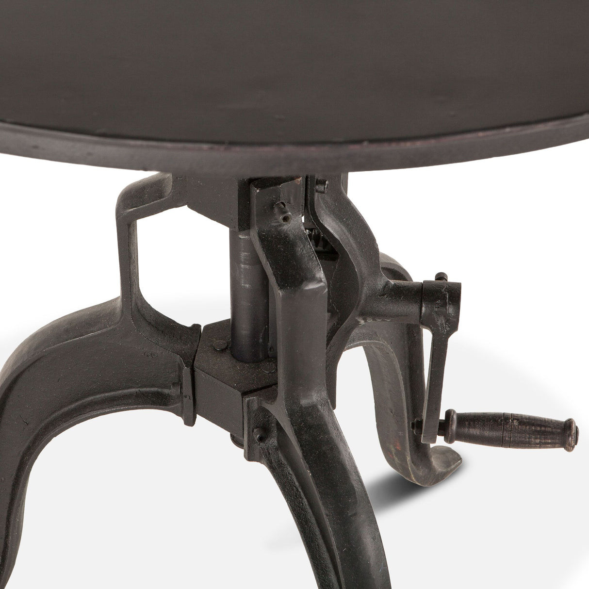Industrial Loft 36" Adjustable Side Table in Matte Black from Home Trends & Design - Luna Furniture