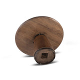 Industrial Modern 40" Round Adjustable Table in Walnut from Home Trends & Design - Luna Furniture