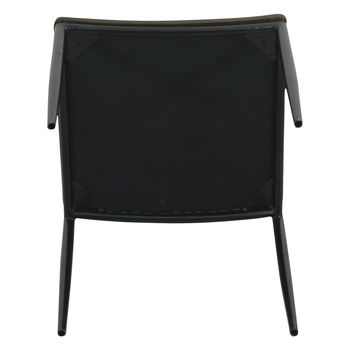 Irvine 18" Dining Chair Olive Green Leather and Iron, Set of 2 from Home Trends & Design - Luna Furniture