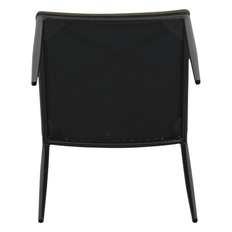Irvine 18" Dining Chair Olive Green Leather and Iron, Set of 2 from Home Trends & Design - Luna Furniture