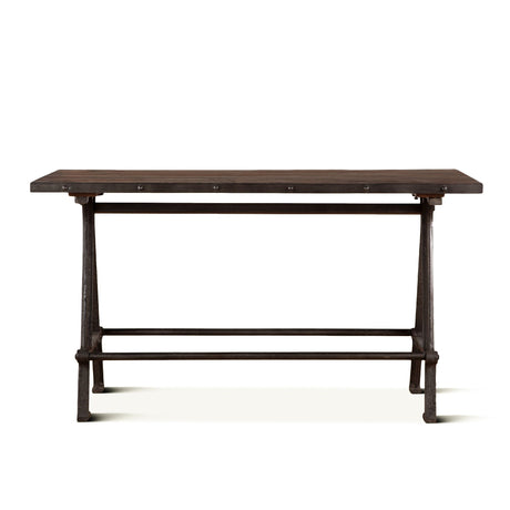 Industrial Teak 66" Gathering Table in Natural Reclaimed Wood from Home Trends & Design - Luna Furniture