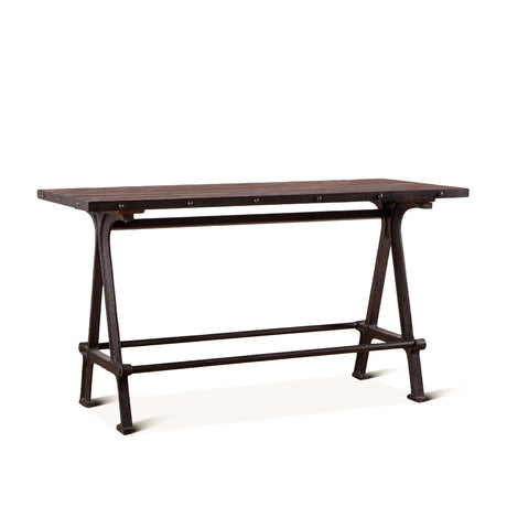 Industrial Teak 66" Gathering Table in Natural Reclaimed Wood from Home Trends & Design - Luna Furniture