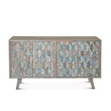 Ibiza 61" Sideboard in Vintage Teal Reclaimed Wood from Home Trends & Design - Luna Furniture