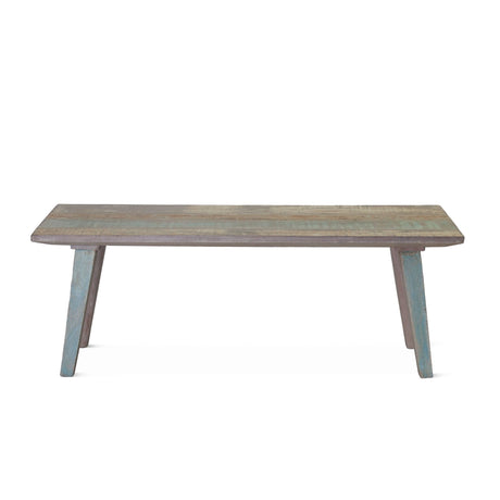 Ibiza 48" Bench in Vintage Teal Reclaimed Wood from Home Trends & Design - Luna Furniture
