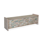Ibizia 60" Storage Bench in Vintage Teal Reclaimed Wood from Home Trends & Design - Luna Furniture