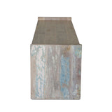 Ibizia 60" Storage Bench in Vintage Teal Reclaimed Wood from Home Trends & Design - Luna Furniture