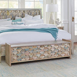 Ibizia 60" Storage Bench in Vintage Teal Reclaimed Wood from Home Trends & Design - Luna Furniture