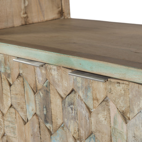 Ibiza 31" Bookshelf in Vintage Teal Reclaimed Wood from Home Trends & Design - Luna Furniture