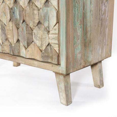 Ibiza 31" Bookshelf in Vintage Teal Reclaimed Wood from Home Trends & Design - Luna Furniture