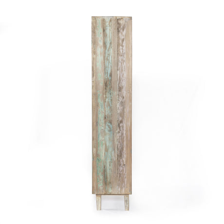 Ibiza 31" Bookshelf in Vintage Teal Reclaimed Wood from Home Trends & Design - Luna Furniture
