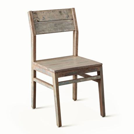 Ibiza 17" Dining Chair in Vintage Teal Reclaimed Wood, Set of 2 from Home Trends & Design - Luna Furniture