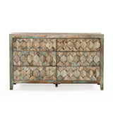 Ibiza 57" Dresser in Vintage Teal Reclaimed Wood from Home Trends & Design - Luna Furniture