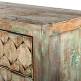 Ibiza 57" Dresser in Vintage Teal Reclaimed Wood from Home Trends & Design - Luna Furniture