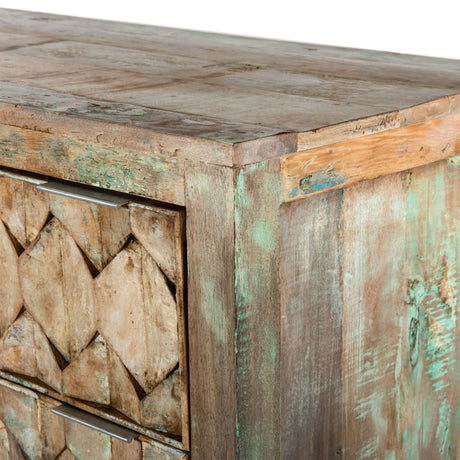 Ibiza 57" Dresser in Vintage Teal Reclaimed Wood from Home Trends & Design - Luna Furniture