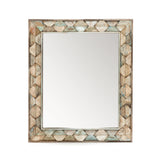 Ibiza 37" Mirror in Vintage Teal Reclaimed Wood from Home Trends & Design - Luna Furniture