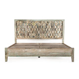 Ibiza King Bed in Vintage Teal Reclaimed Wood from Home Trends & Design - Luna Furniture