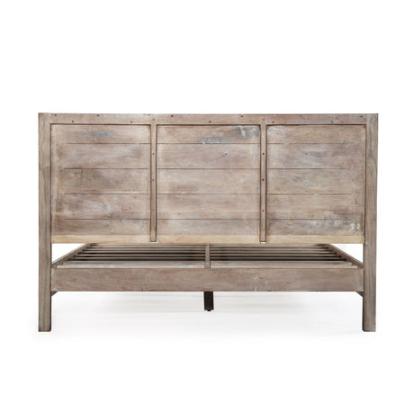 Ibiza Queen Bed in Vintage Teal Reclaimed Wood from Home Trends & Design - Luna Furniture