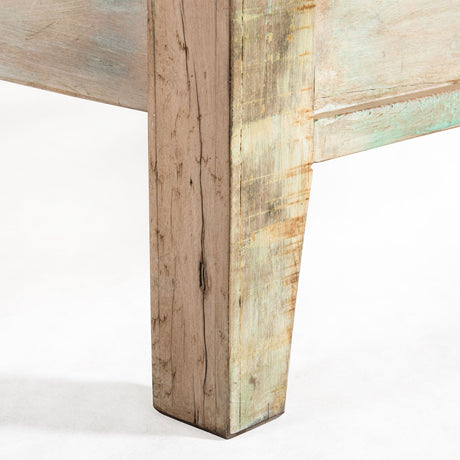 Ibiza Queen Bed in Vintage Teal Reclaimed Wood from Home Trends & Design - Luna Furniture