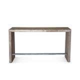 Ibiza 66" Sofa Back Console Table with Stools in Vintage Teal Reclaimed Wood from Home Trends & Design - Luna Furniture