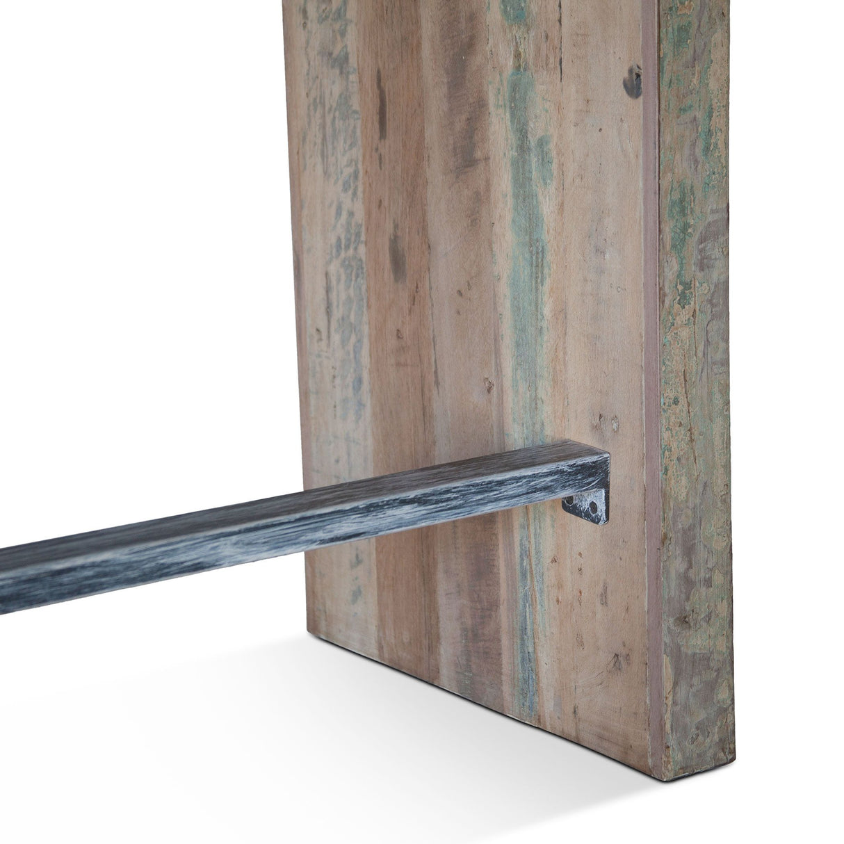 Ibiza 66" Sofa Back Console Table with Stools in Vintage Teal Reclaimed Wood from Home Trends & Design - Luna Furniture