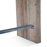 Ibiza 66" Sofa Back Console Table with Stools in Vintage Teal Reclaimed Wood from Home Trends & Design - Luna Furniture