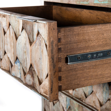Ibiza 32" Tall Chest in Vintage Teal Reclaimed Wood from Home Trends & Design - Luna Furniture