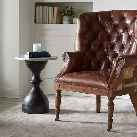 Jaipur Martini 18" Black Side Table from Home Trends & Design - Luna Furniture