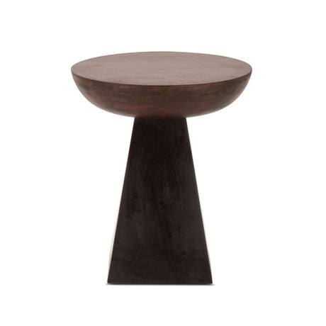 Jaipur 18" Round Accent Table in Two Tone from Home Trends & Design - Luna Furniture