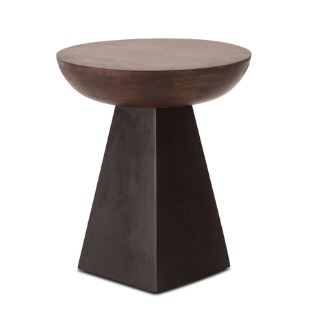 Jaipur 18" Round Accent Table in Two Tone from Home Trends & Design - Luna Furniture