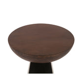 Jaipur 18" Round Accent Table in Two Tone from Home Trends & Design - Luna Furniture