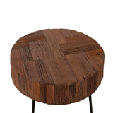 Jaipur 38" Round Coffee Table in Reclaimed Wood from Home Trends & Design - Luna Furniture